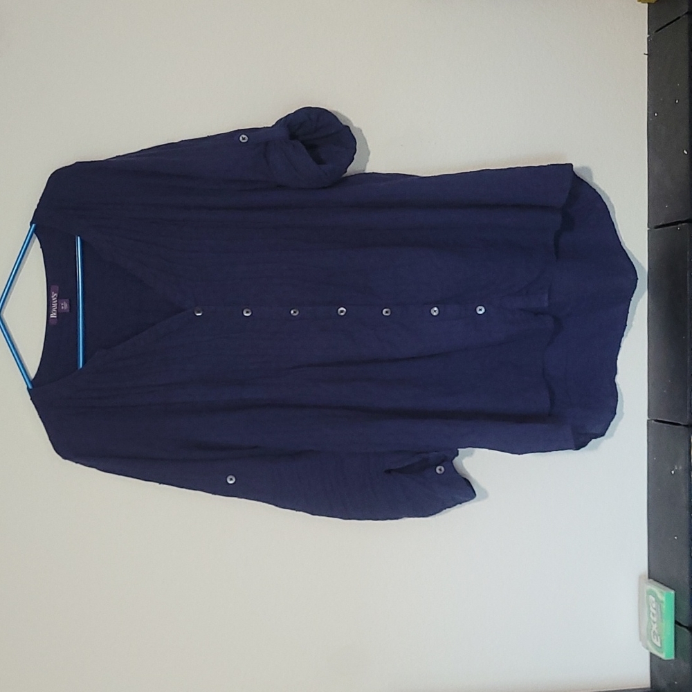 Roaman's button down dark blue shirt